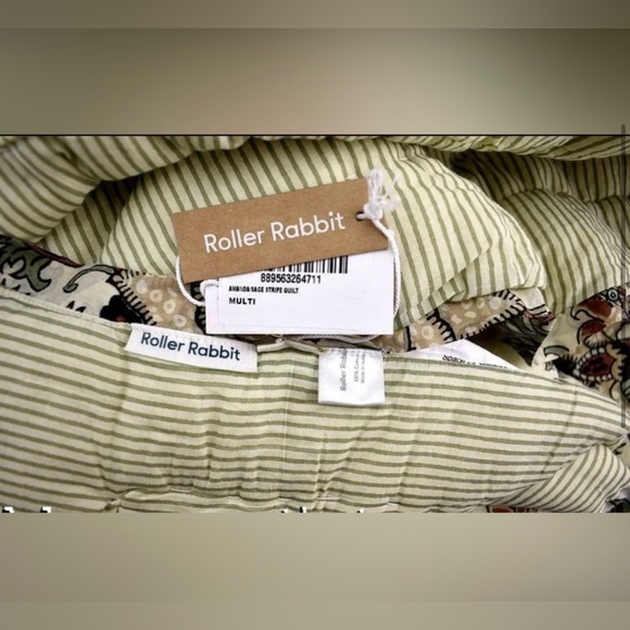 🐰Brand New Roller Rabbit Amanda Queen
Size Quilt Sage - Picture 2 of 7